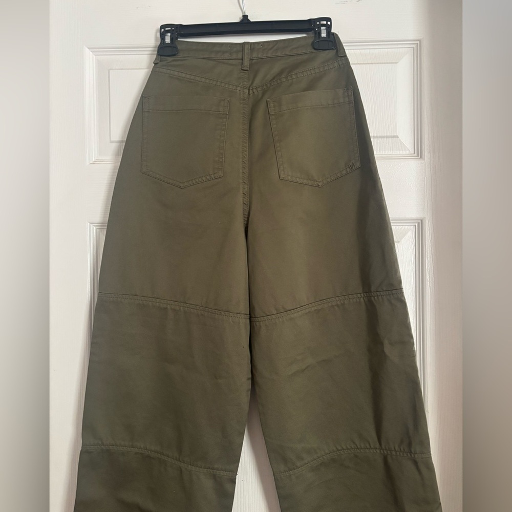 Moussy Olive Green Wide Leg Utility Pants - Picture 13 of 16